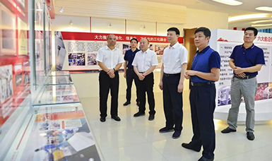 福建省人大常委會黨組書記、副主任張廣敏蒞臨虹潤公司調(diào)研指導