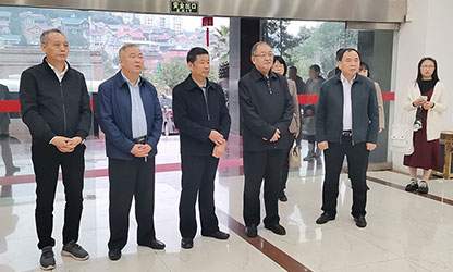 福建省政協(xié)副主席、省工商聯(lián)主席王光遠(yuǎn)一行視察虹潤公司